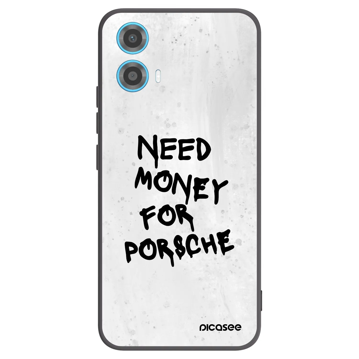 Picasee silikonski črni ovitek za Motorola Moto G34 5G - White Dollar