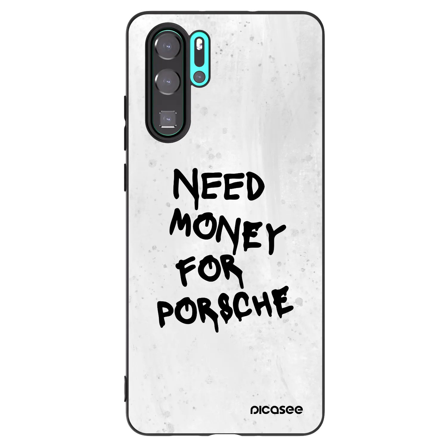 Picasee silikonski črni ovitek za Huawei P30 Pro - White Dollar