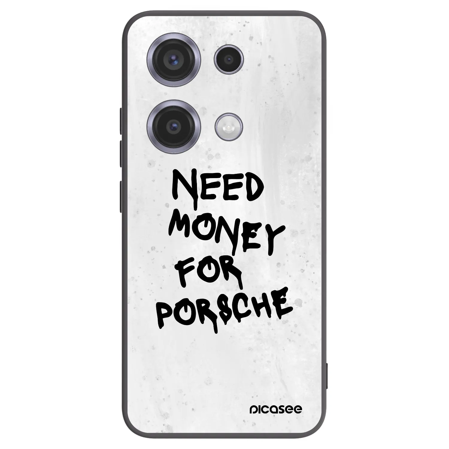 Picasee silikonski črni ovitek za Xiaomi Redmi Note 14S - White Dollar
