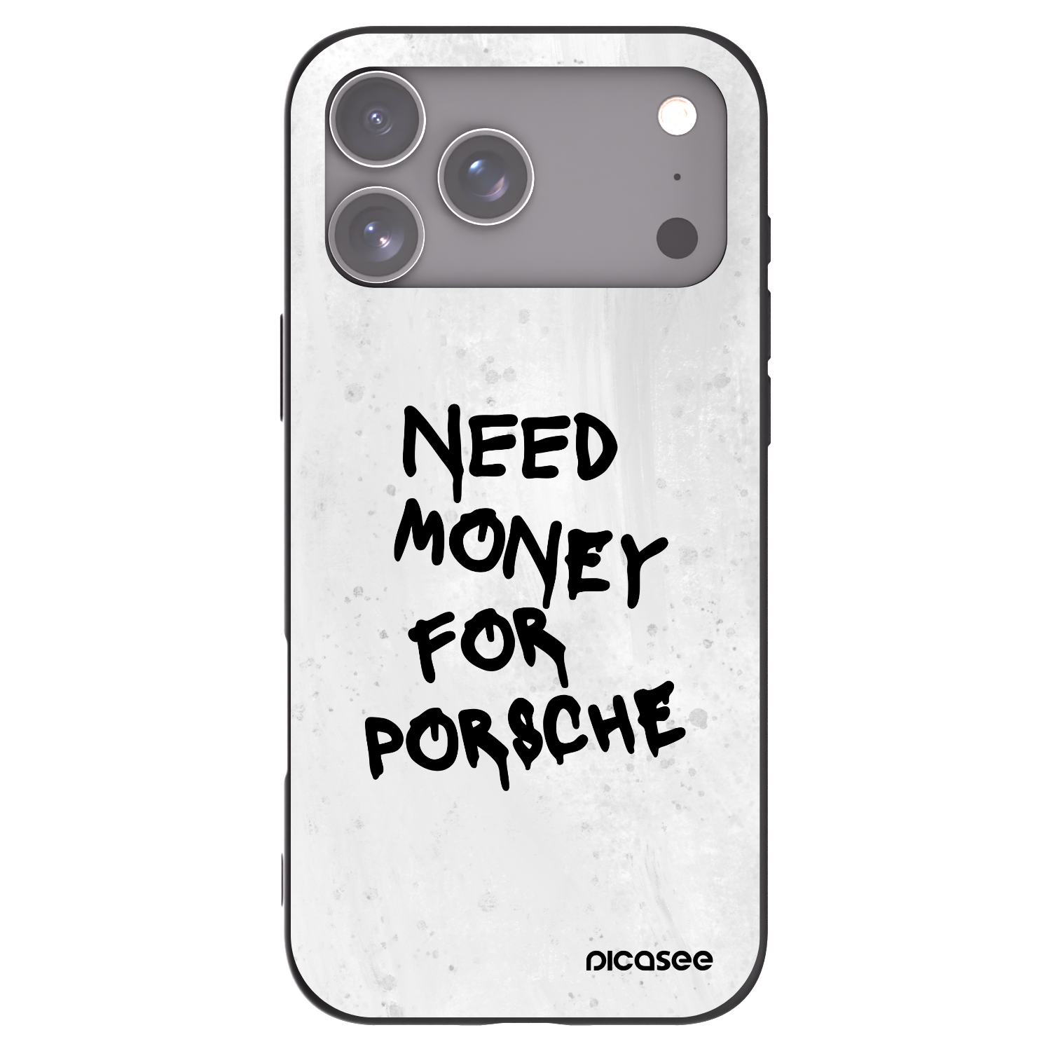 Picasee silikonski črni ovitek za Apple iPhone 17 Pro Max - White Dollar