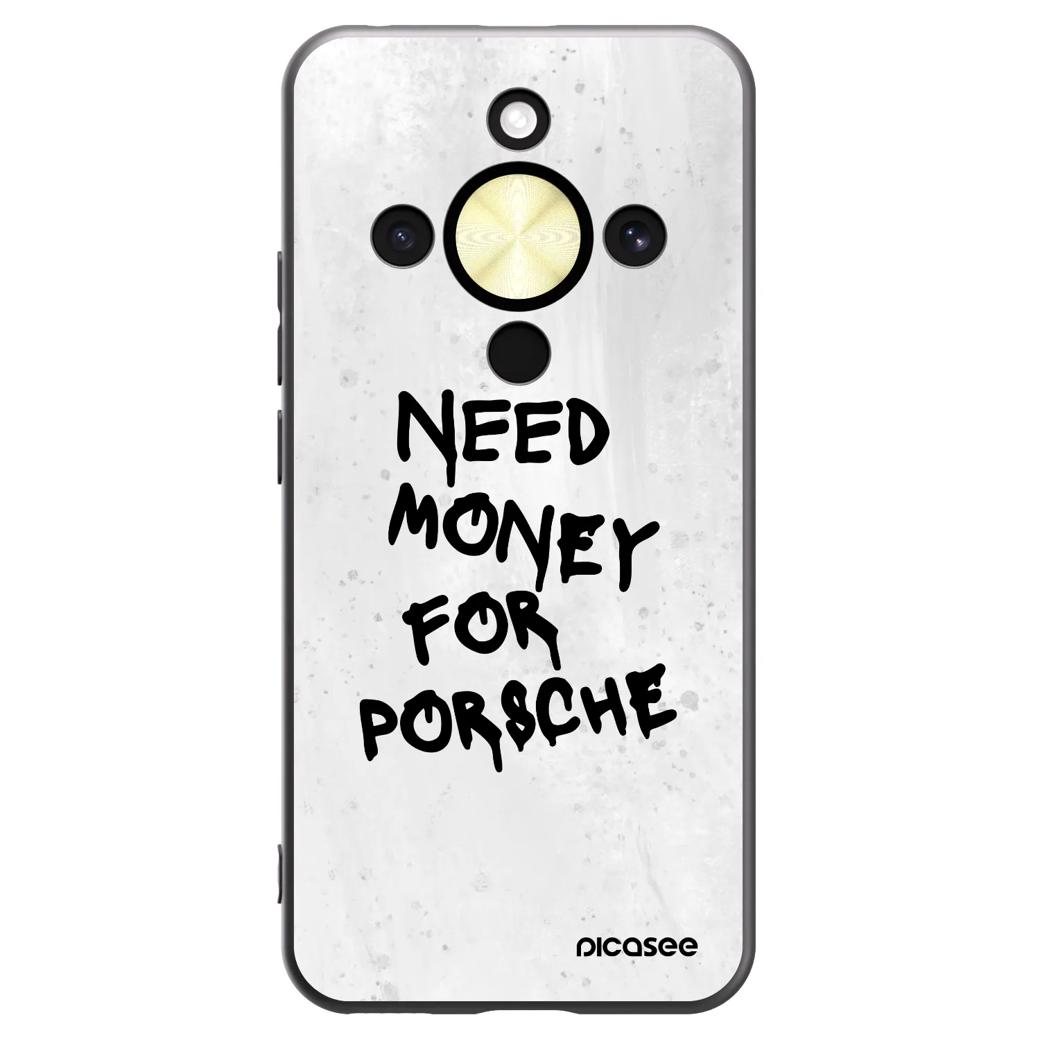 Picasee silikonski črni ovitek za Honor Magic8 Lite 5G - White Dollar