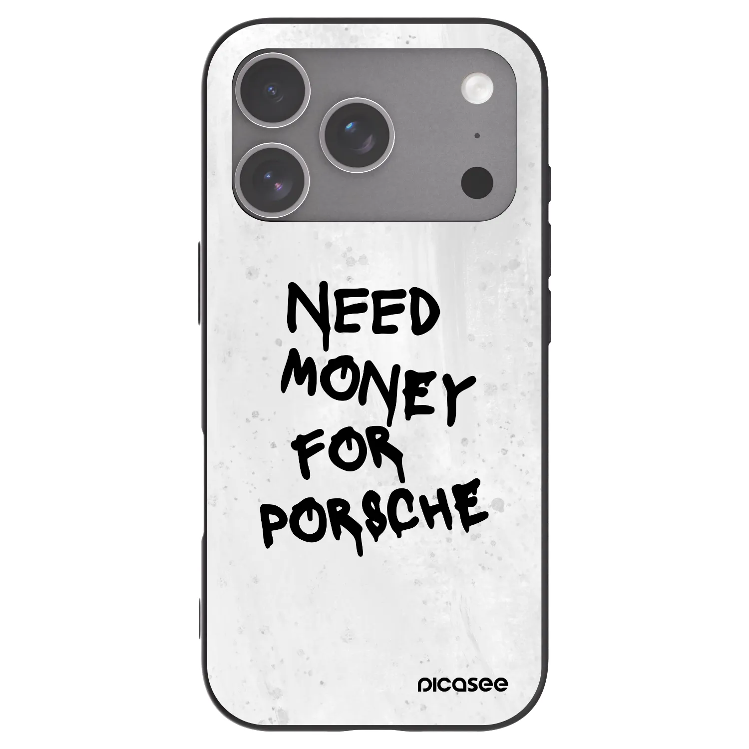 Picasee silikonski črni ovitek za Apple iPhone 18 Pro - White Dollar