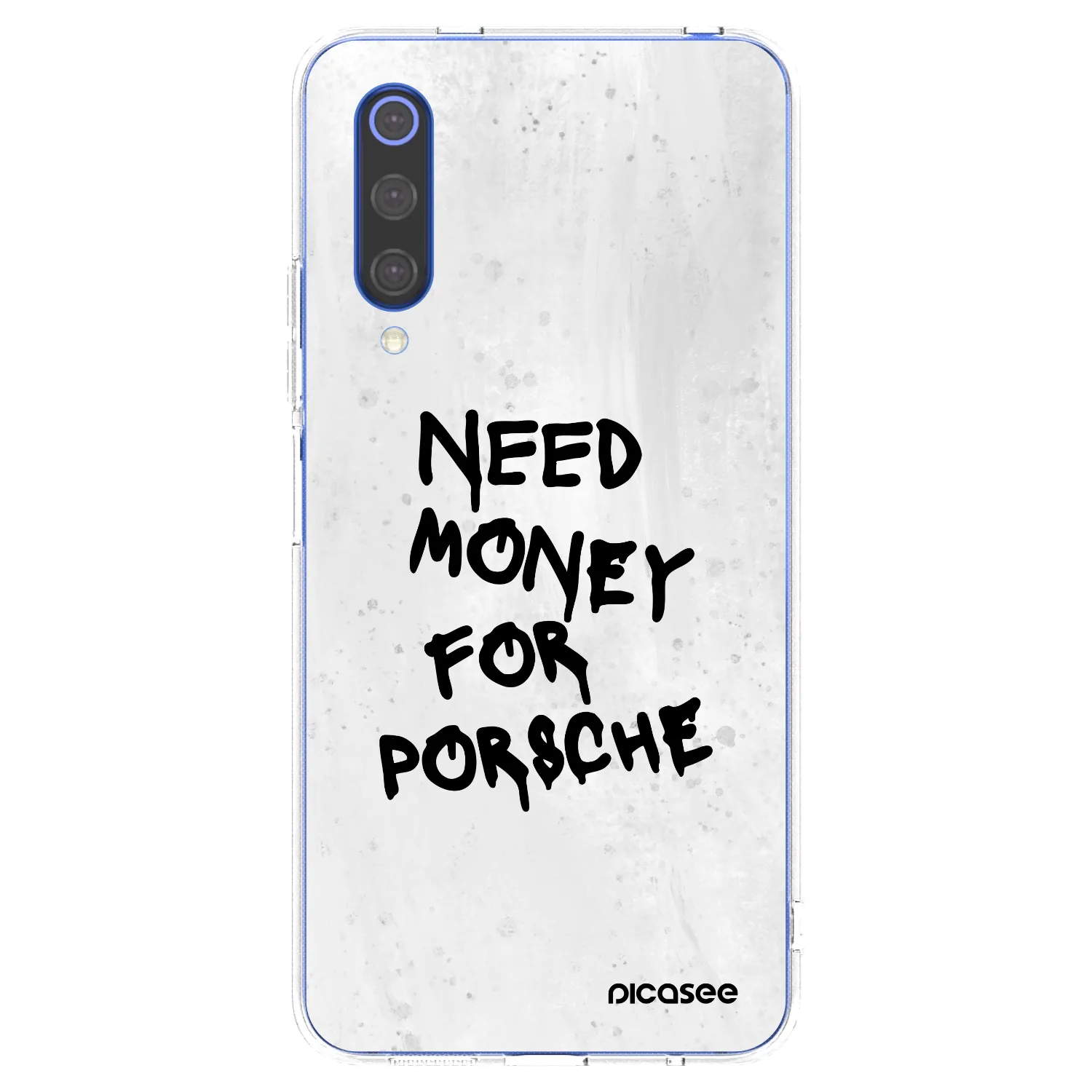 Picasee silikonski prozorni ovitek za Xiaomi Mi 9 SE - White Dollar