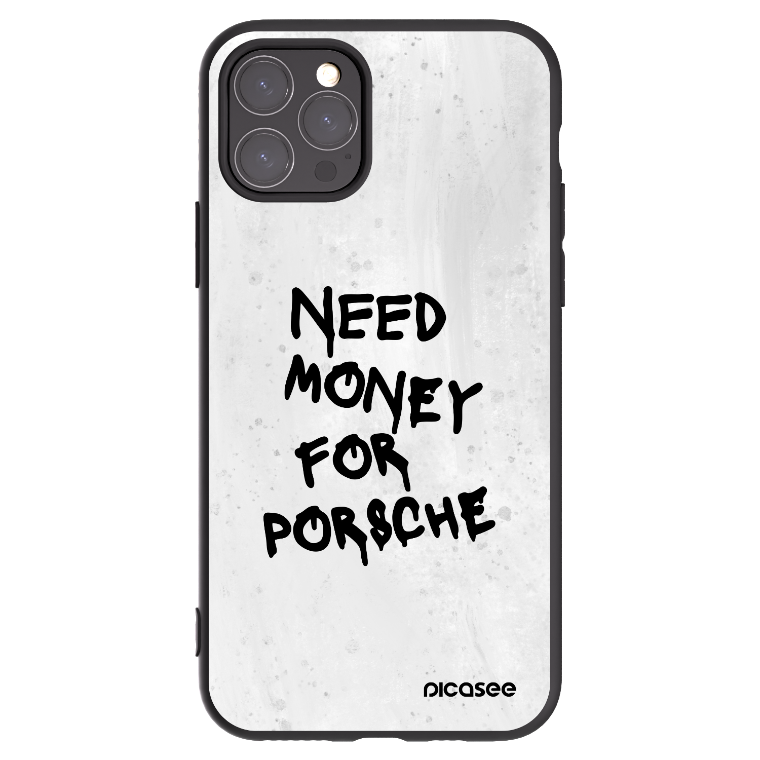 Picasee silikonski črni ovitek za Apple iPhone 11 Pro - White Dollar