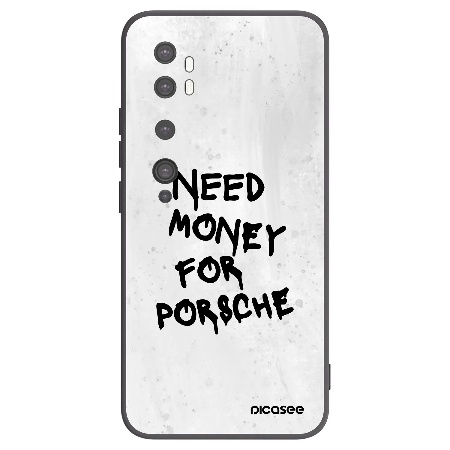 Picasee silikonski črni ovitek za Xiaomi Mi Note 10 (Pro) - White Dollar