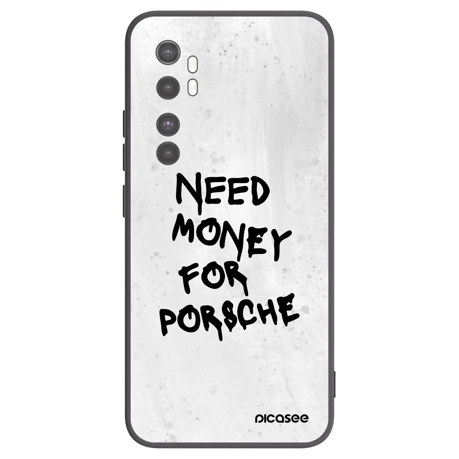 Picasee silikonski črni ovitek za Xiaomi Mi Note 10 Lite - White Dollar