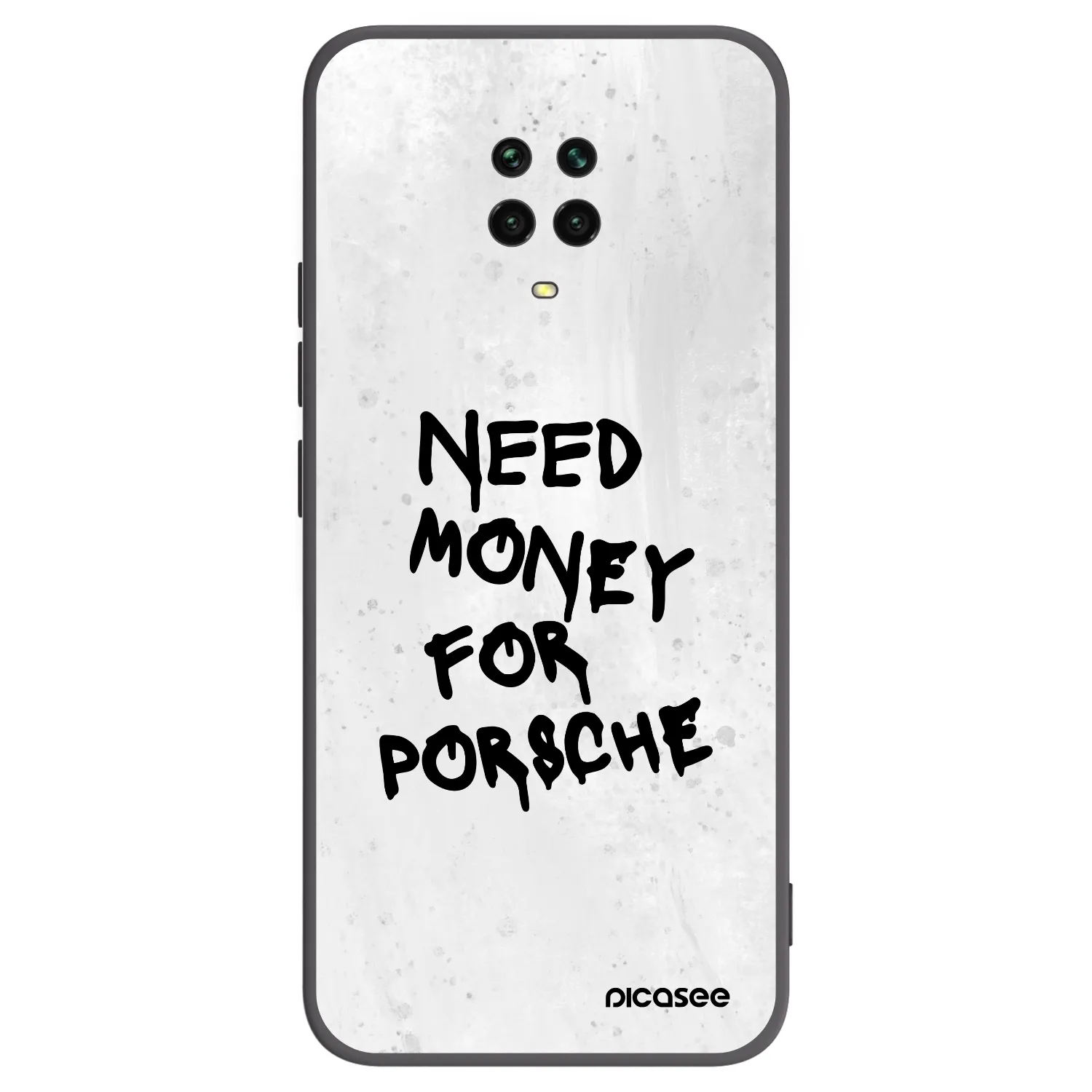 Picasee silikonski črni ovitek za Xiaomi Redmi Note 9S - White Dollar
