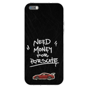 Picasee silikonski prozorni ovitek za Apple iPhone 5/5S/SE - Dark Racer