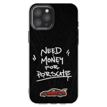 Picasee silikonski prozorni ovitek za Apple iPhone 12 Pro Max - Dark Racer
