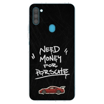 Picasee silikonski prozorni ovitek za Samsung Galaxy M11 - Dark Racer