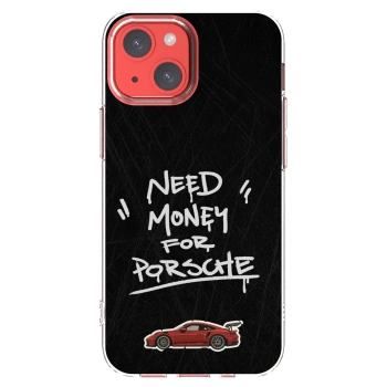Picasee silikonski prozorni ovitek za Apple iPhone 13 mini - Dark Racer