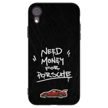 Picasee silikonski črni ovitek za Apple iPhone XR - Dark Racer