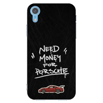 Picasee silikonski prozorni ovitek za Apple iPhone XR - Dark Racer