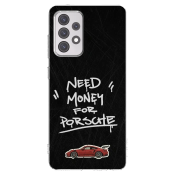 Picasee silikonski prozorni ovitek za Samsung Galaxy A52s 5G A528B - Dark Racer