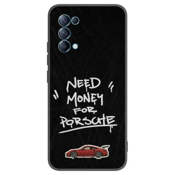 Picasee silikonski črni ovitek za OPPO Reno 5 5G - Dark Racer