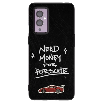Picasee silikonski črni ovitek za OnePlus 9 - Dark Racer