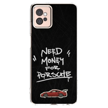 Picasee silikonski prozorni ovitek za Motorola Moto G32 - Dark Racer