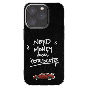 Picasee silikonski prozorni ovitek za Apple iPhone 15 Pro - Dark Racer