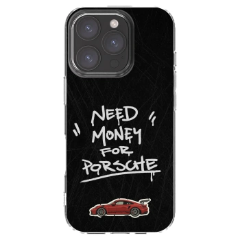 Picasee silikonski prozorni ovitek za Apple iPhone 16 Pro - Dark Racer