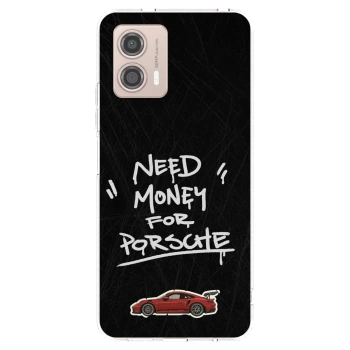 Picasee silikonski prozorni ovitek za Motorola Moto G53 5G - Dark Racer