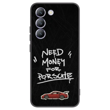 Picasee silikonski črni ovitek za Vivo V40 SE 5G - Dark Racer