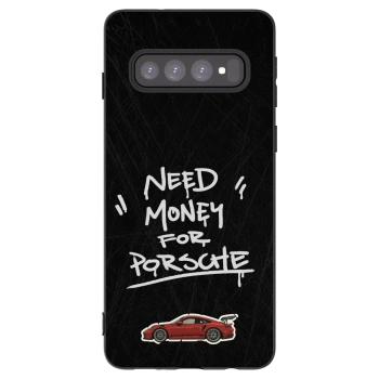 Picasee silikonski črni ovitek za Samsung Galaxy S10 G973 - Dark Racer