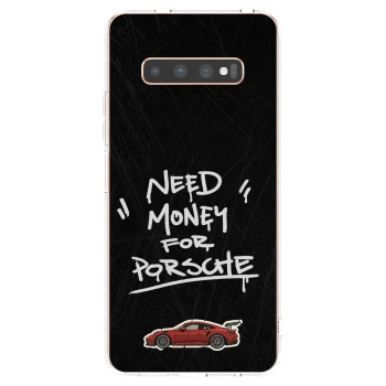 Picasee silikonski prozorni ovitek za Samsung Galaxy S10 Plus G975 - Dark Racer