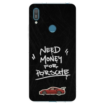 Picasee silikonski prozorni ovitek za Huawei Y7 2019 - Dark Racer