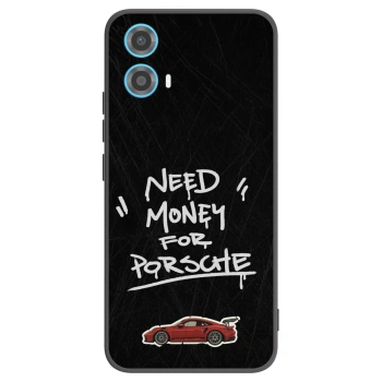 Picasee silikonski črni ovitek za Motorola Moto G34 5G - Dark Racer