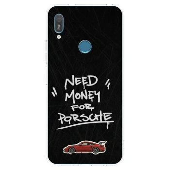 Picasee silikonski prozorni ovitek za Huawei Y6 2019 - Dark Racer