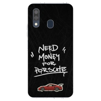 Picasee silikonski prozorni ovitek za Samsung Galaxy A40 A405F - Dark Racer