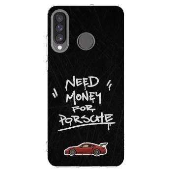 Picasee silikonski prozorni ovitek za Huawei P30 Lite - Dark Racer
