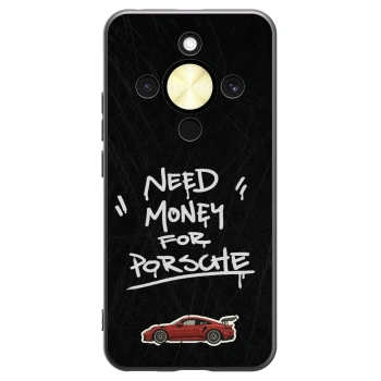 Picasee silikonski črni ovitek za Honor Magic8 Lite 5G - Dark Racer