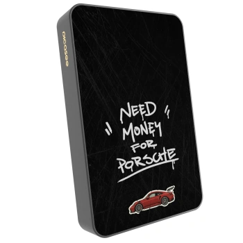 Picasee Prenosna baterija z MagSafe 10 000 mAh Siva - Dark Racer