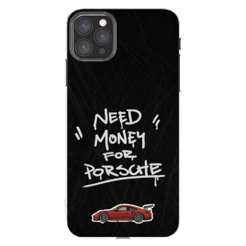 Picasee silikonski prozorni ovitek za Apple iPhone 11 Pro Max - Dark Racer