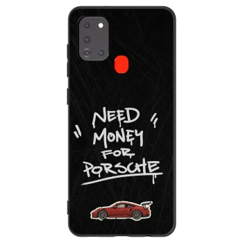 Picasee silikonski črni ovitek za Samsung Galaxy A21s - Dark Racer