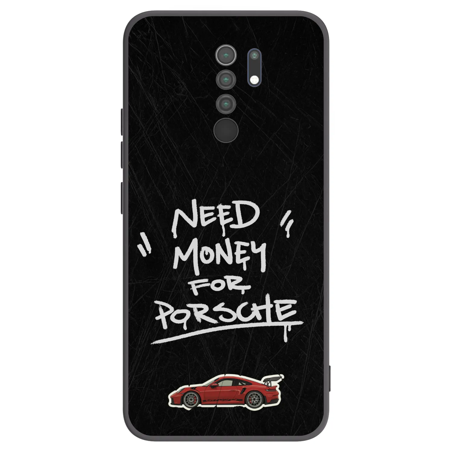 Picasee silikonski črni ovitek za Xiaomi Redmi 9 - Dark Racer