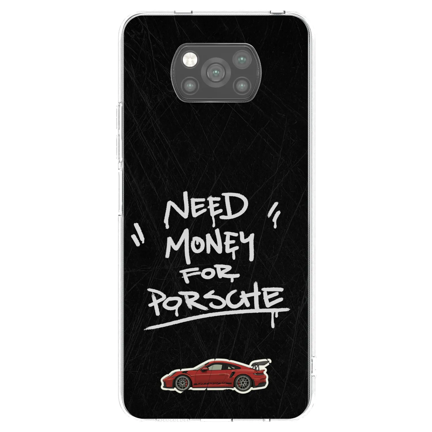 Picasee silikonski črni ovitek za Xiaomi Poco X3 - Dark Racer