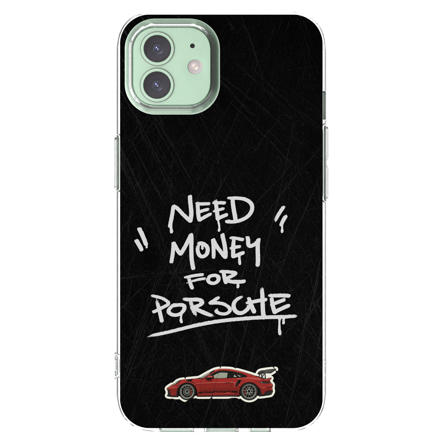 Picasee silikonski prozorni ovitek za Apple iPhone 12 - Dark Racer
