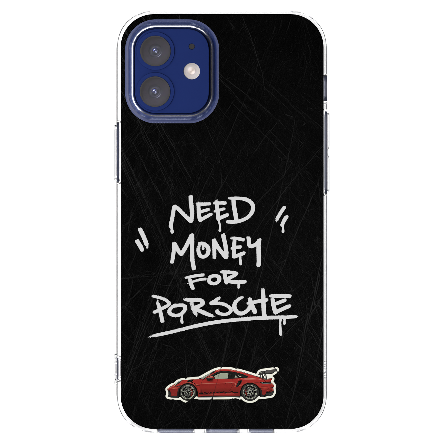 Picasee silikonski prozorni ovitek za Apple iPhone 12 mini - Dark Racer