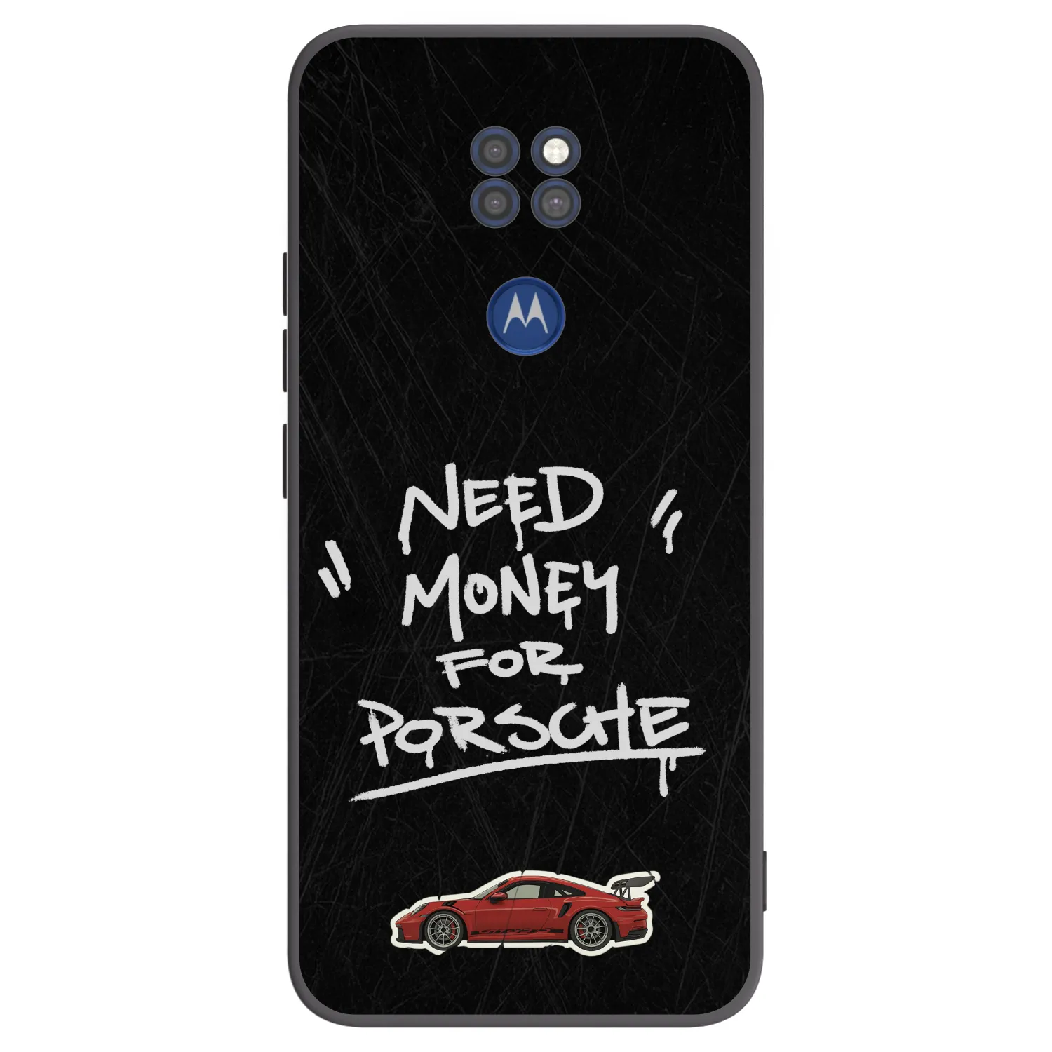 Picasee silikonski črni ovitek za Motorola Moto G9 Play - Dark Racer