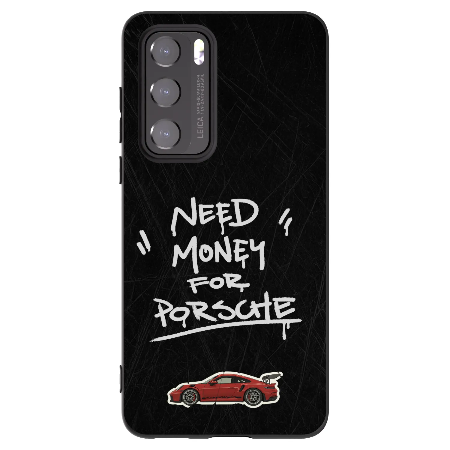 Picasee silikonski črni ovitek za Huawei P40 - Dark Racer