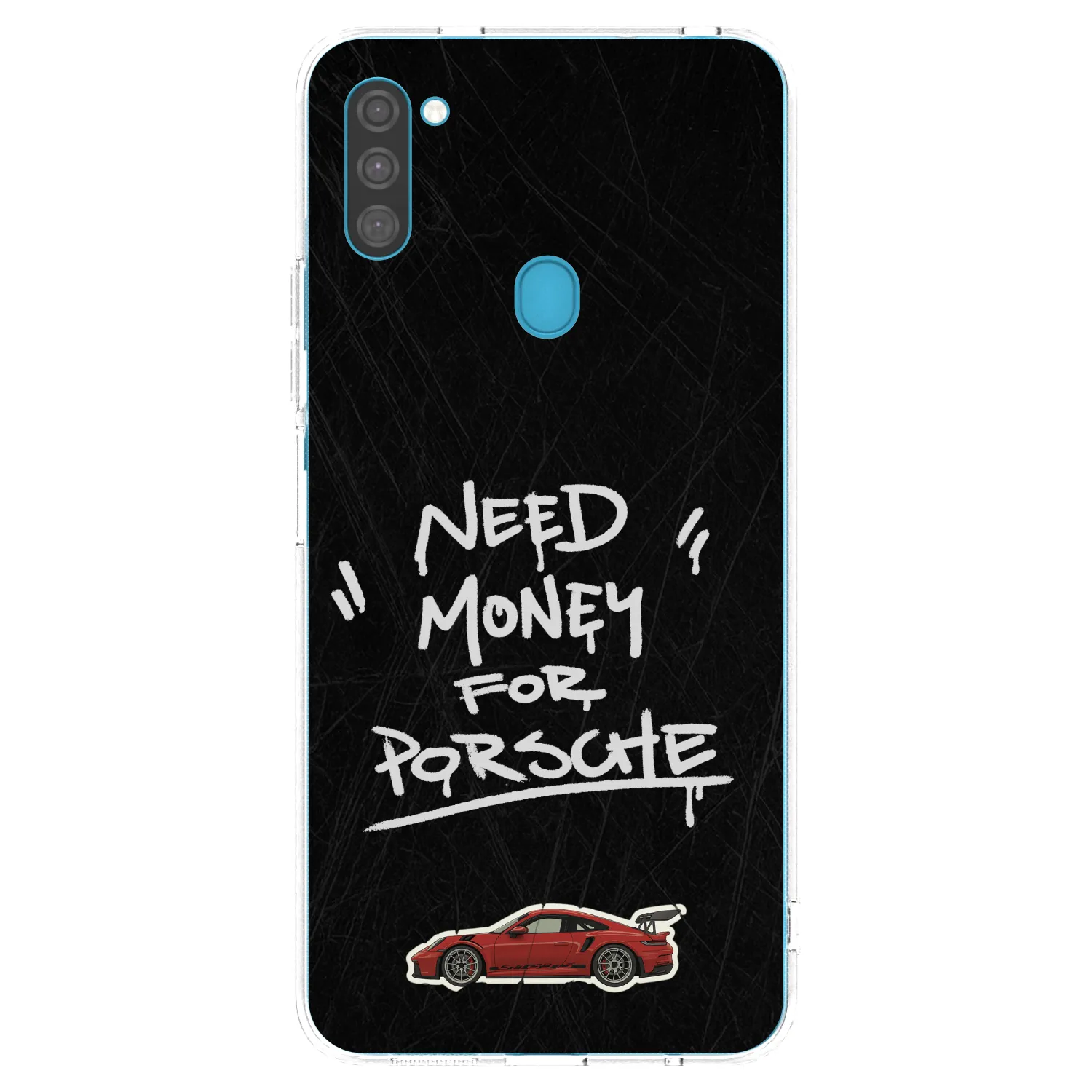 Picasee silikonski prozorni ovitek za Samsung Galaxy M11 - Dark Racer