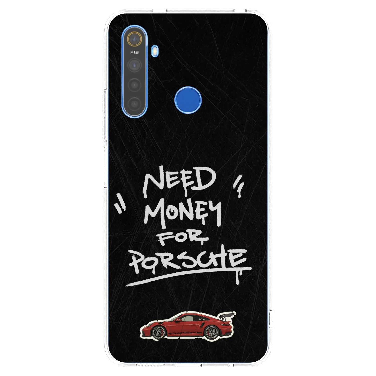 Picasee silikonski prozorni ovitek za Realme 5 - Dark Racer