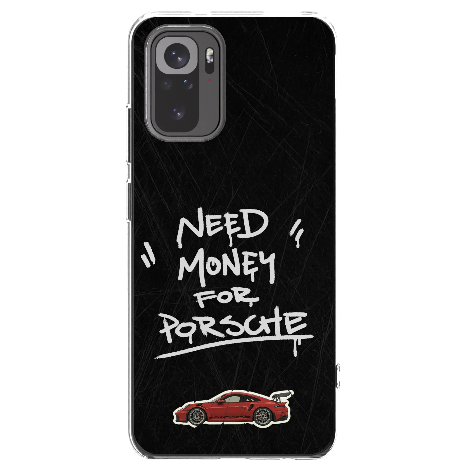 Picasee silikonski prozorni ovitek za Xiaomi Redmi Note 10 - Dark Racer