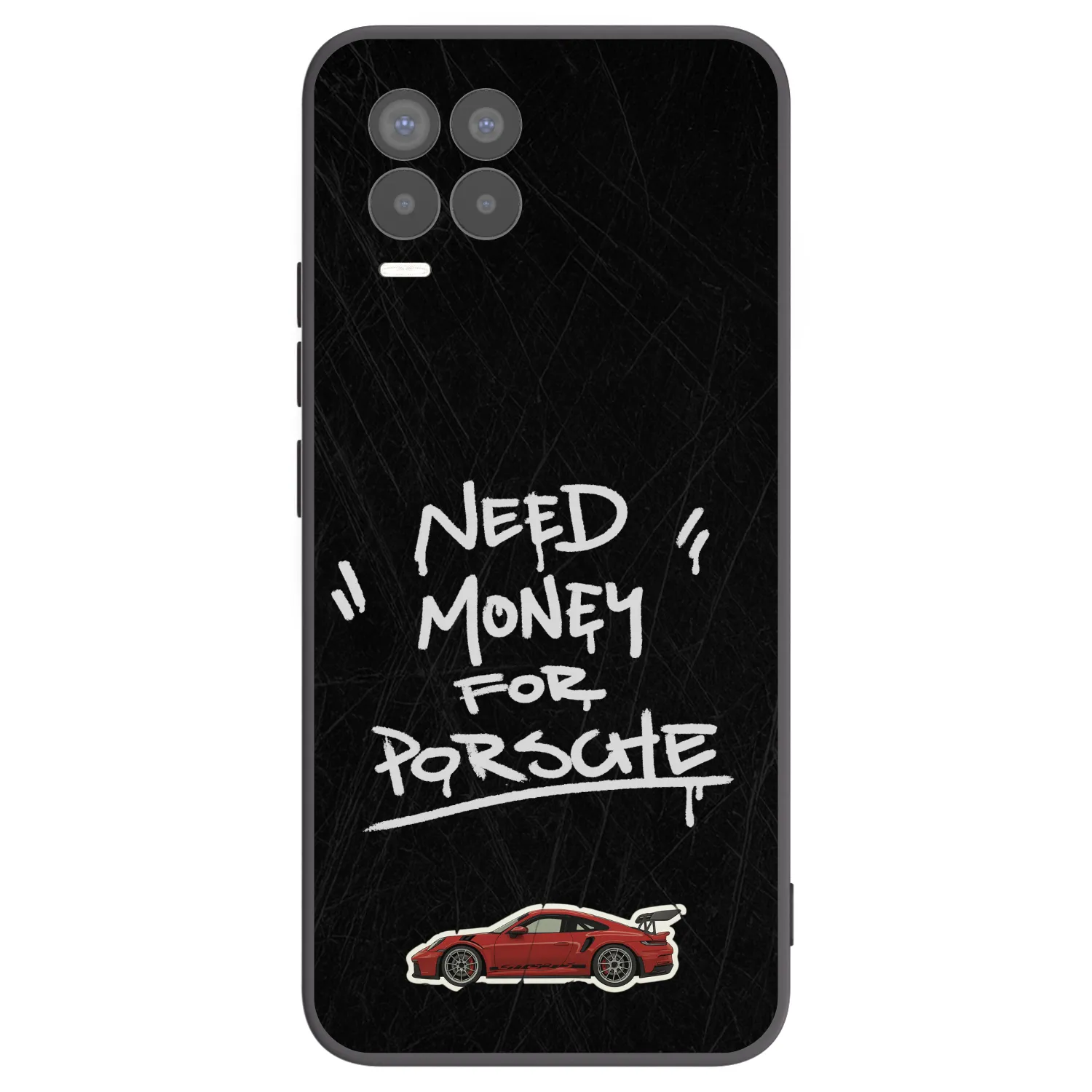 Picasee silikonski črni ovitek za Realme 8 4G - Dark Racer