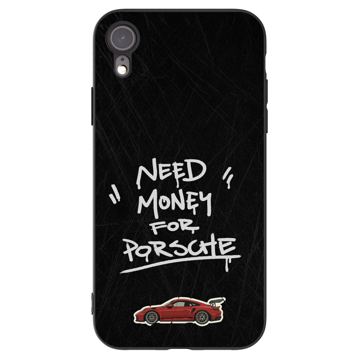 Picasee silikonski črni ovitek za Apple iPhone XR - Dark Racer