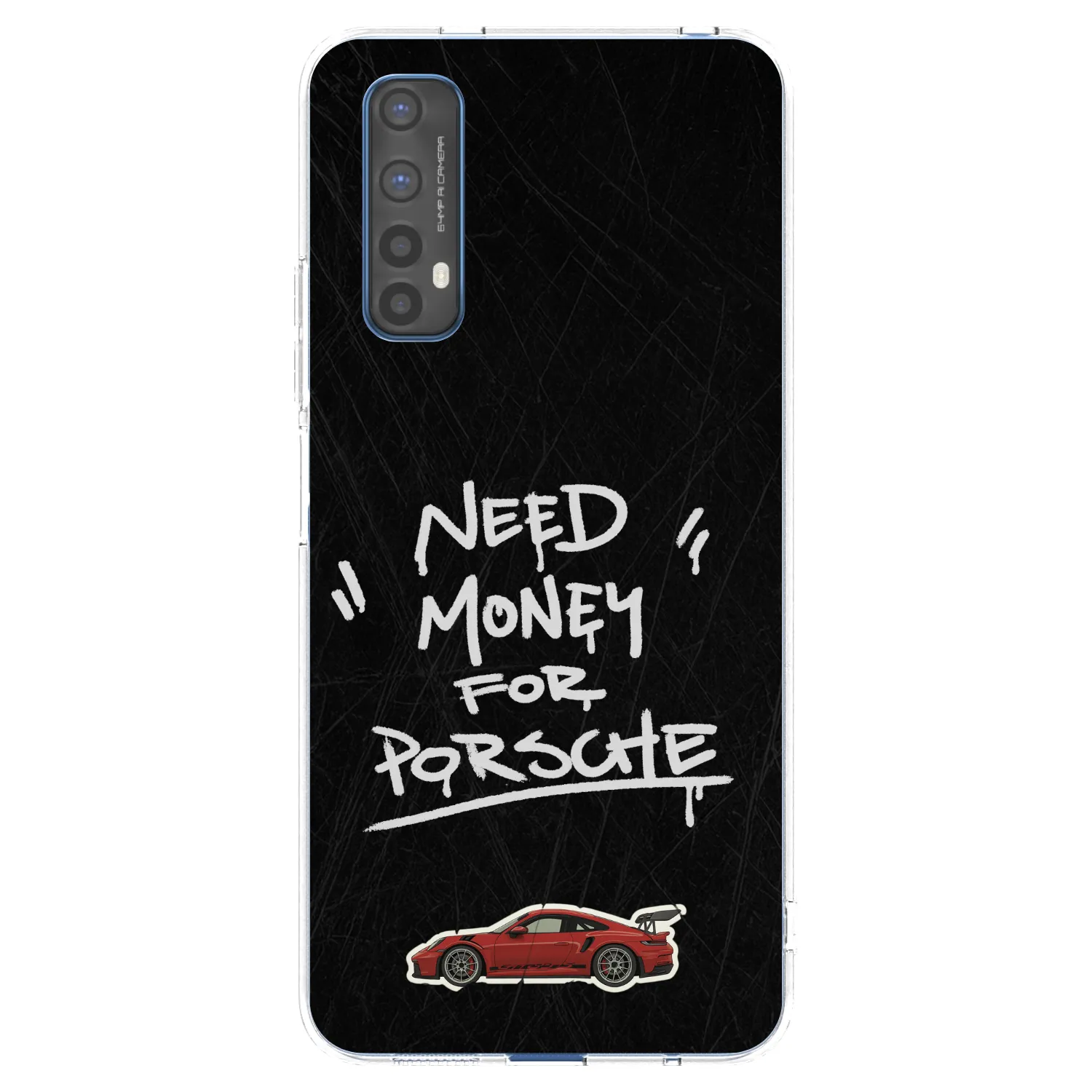 Picasee silikonski prozorni ovitek za Realme 7 - Dark Racer