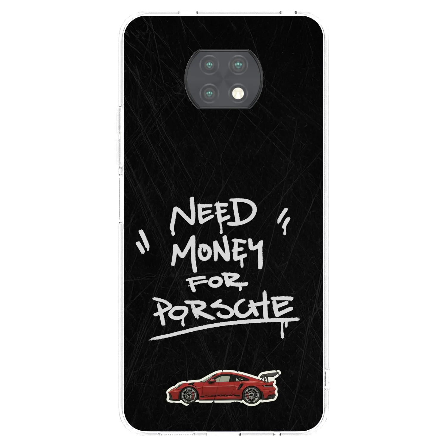 Picasee silikonski prozorni ovitek za Xiaomi Redmi Note 9T - Dark Racer