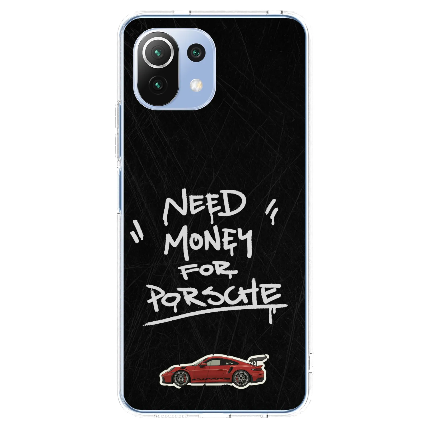 Picasee silikonski prozorni ovitek za Xiaomi 11 Lite 5G NE - Dark Racer